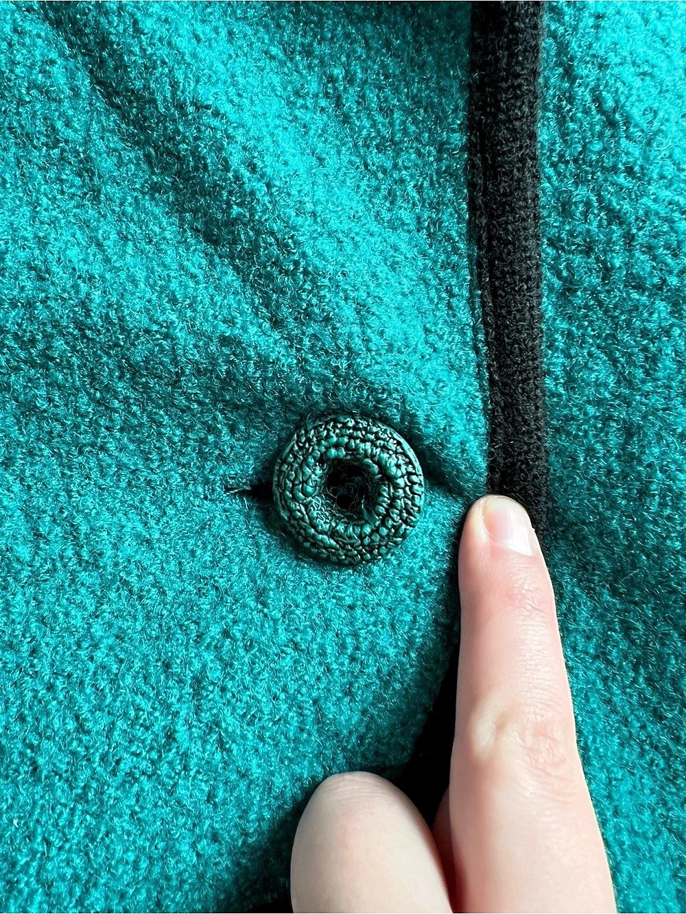 Eva Tralala Veste Rizeli Teal Open Front Jacket Small - Picture 6 of 8